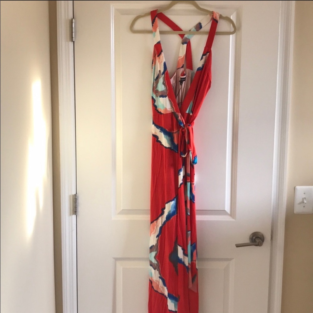 Karina Grimaldi Maxi Wrap Dress size S